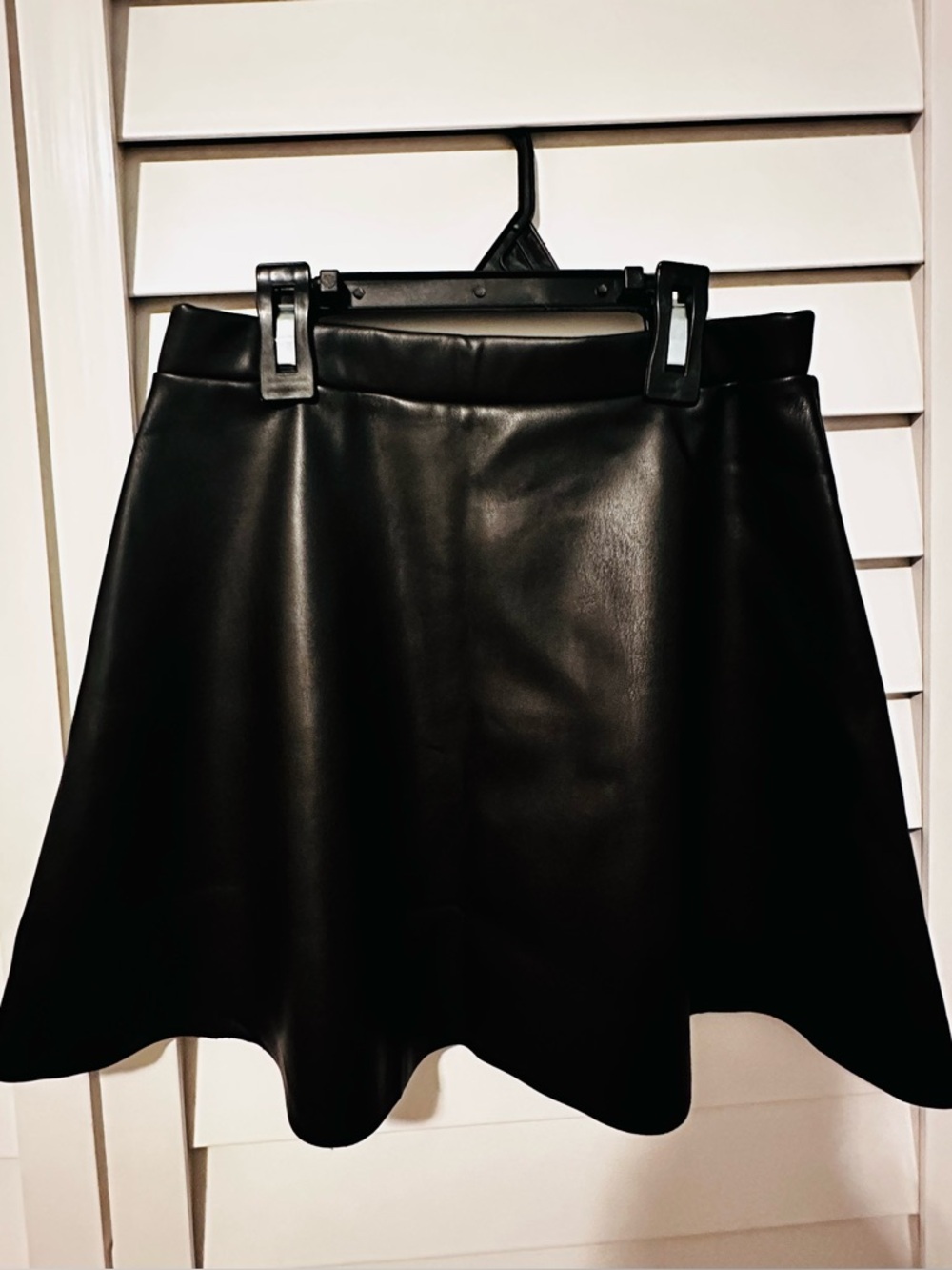 Kids (girls) Faux Leather A-Line Skirt